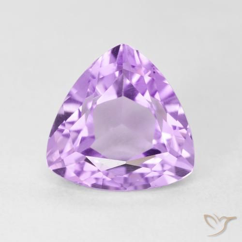 3.14ct Naturale Viola chiaro Ametista, Taglio trillion, VVS-VS