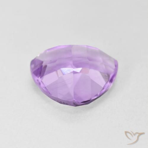 Ametista Viola rosato chiaro naturale da 2.81 ct, Taglio trillion, VVS-VS