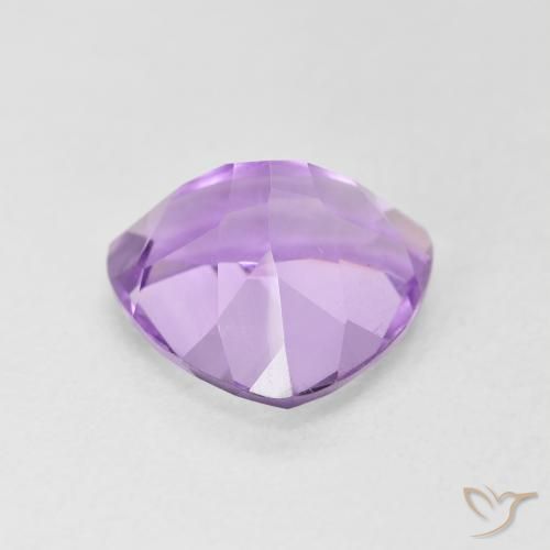 Ametista Viola rosato chiaro naturale da 2.93 ct, Taglio trillion, VVS-VS