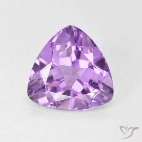 2.79ct Naturale Viola chiaro Ametista, Taglio trillion, VVS-VS