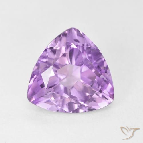 2.84ct Naturale Viola rosato chiaro Ametista, Taglio trillion, VVS-VS