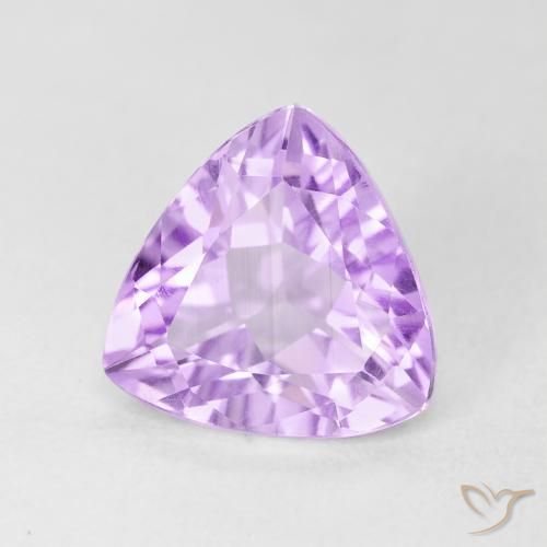 Ametista Iris Violetta naturale da 3.02 ct, Taglio trillion, VVS-VS