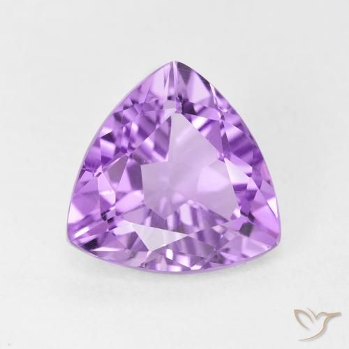 2.84ct Naturale Viola rosato chiaro Ametista, Taglio trillion, VVS-VS