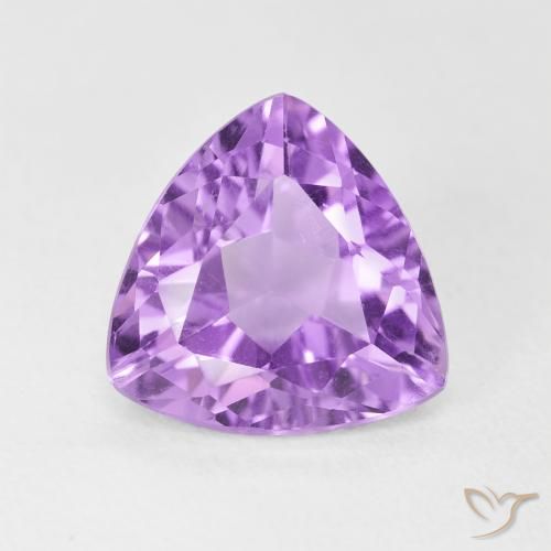 3.05ct Naturale Viola tendente al rosa Ametista, Taglio trillion, VVS-VS