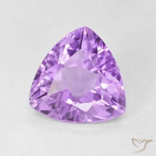 Ametista Viola tendente al rosa naturale da 3.05 ct, Taglio trillion, VVS-VS