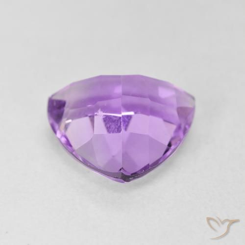 Ametista Viola tendente al rosa naturale da 3.05 ct, Taglio trillion, VVS-VS