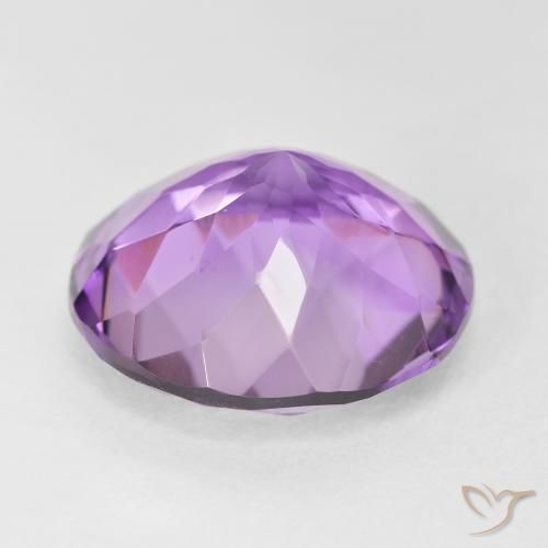 Ametista Viola Rosato Medio naturale da 10.14 ct, Rotondo, VVS