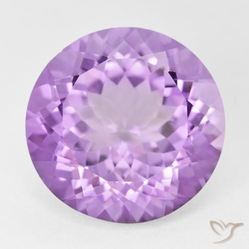 12.28ct Naturale Viola rosa medio Ametista, Rotondo, VVS