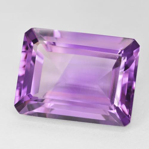 Ametista Viola tendente al rosa naturale da 22.11 ct, Ottagonale / Taglio smeraldo, VVS