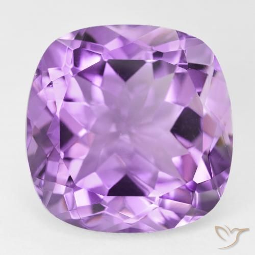 21.19ct Naturale Viola Rosato Medio Ametista, Cuscino, VVS
