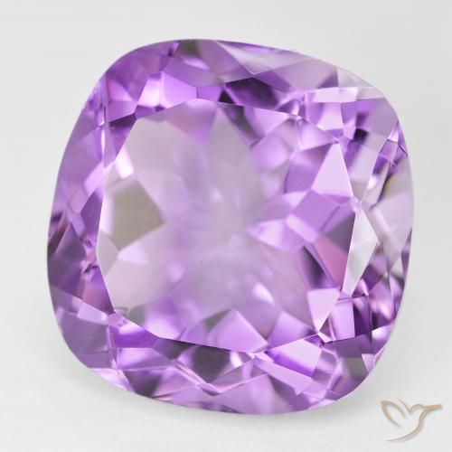 Ametista Viola Rosato Medio naturale da 21.19 ct, Cuscino, VVS