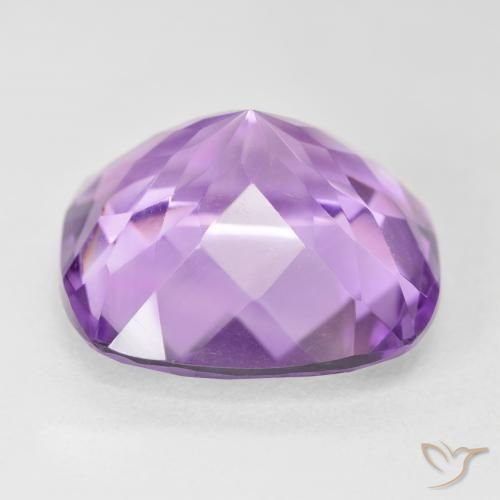 Ametista Viola rosa medio naturale da 19.76 ct, Cuscino, VVS
