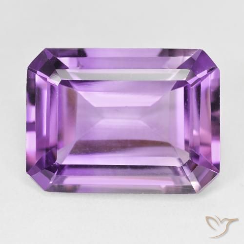 18.67ct Naturale Viola tendente al rosa Ametista, Taglio smeraldo, VVS