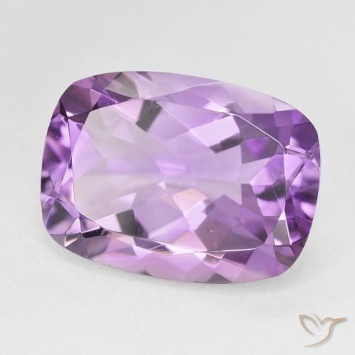 Ametista Viola rosa medio naturale da 11.90 ct, Cuscino, VVS
