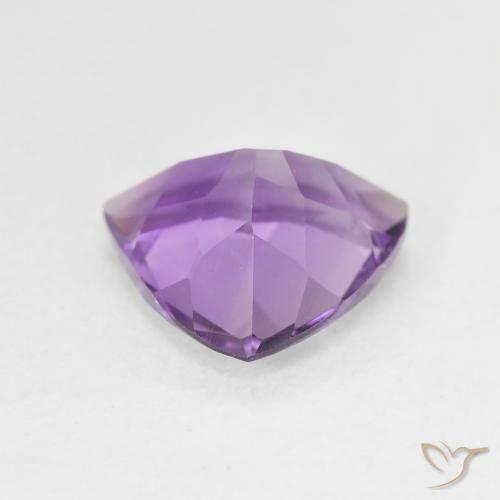 Ametista Viola Rosato Medio naturale da 2.51 ct, Taglio trillion, VVS