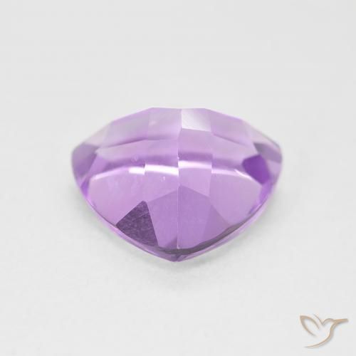 Ametista Viola rosato chiaro naturale da 3.01 ct, Taglio trillion, VVS