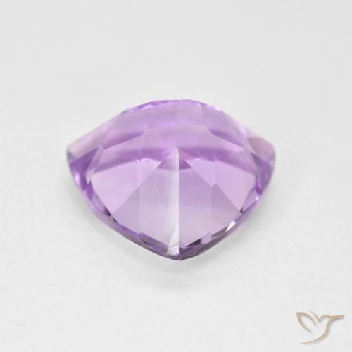 Ametista Viola chiaro naturale da 2.91 ct, Taglio trillion, VVS