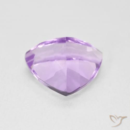 Ametista Viola Rosato Medio naturale da 2.85 ct, Taglio trillion, VVS