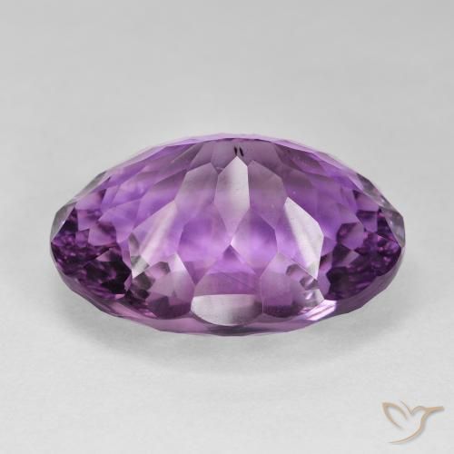 Ametista Viola Rosa Intenso naturale da 54.18 ct, Ovale, VVS