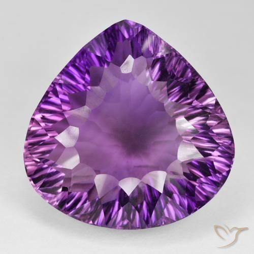 104.71ct Naturale Vivido Rosa Viola Ametista, Forma a pera, VVS