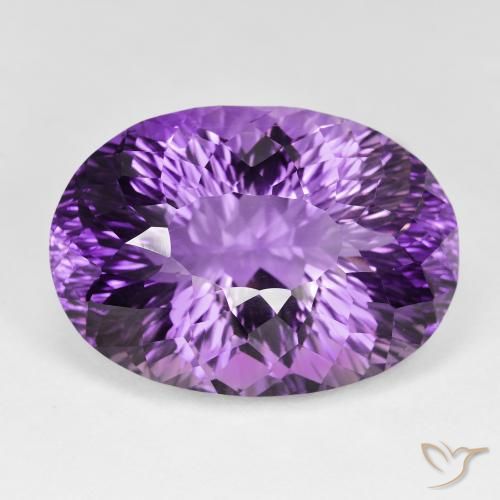 65.58ct Naturale Viola medio Ametista, Ovale, VVS