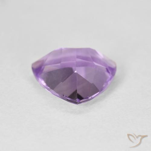 Ametista Viola Iris Rosato naturale da 2.57 ct, Taglio trillion, VVS-VS