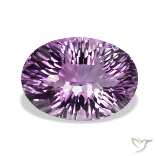 30.56ct Naturale Viola chiaro-medio Ametista, Ovale, VVS