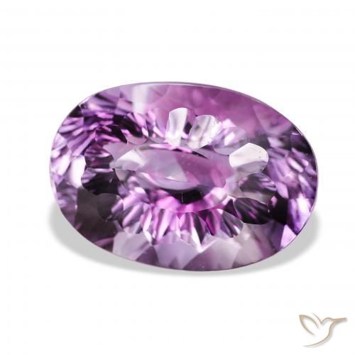 Ametista Viola chiaro-medio naturale da 36.81 ct, Ovale, VVS