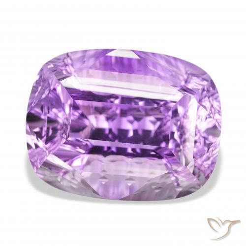 Ametista Viola medio naturale da 56.97 ct, Cuscino, VVS