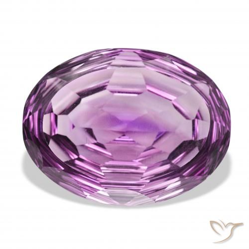 68.95ct Naturale Viola chiaro-medio Ametista, Ovale, VVS