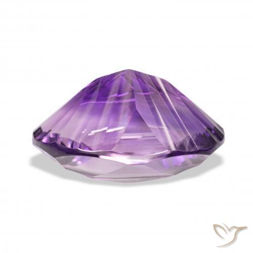 Ametista Viola-Rosa Medio naturale da 34.82 ct, Ovale, VVS