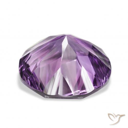 Ametista Viola violaceo intenso naturale da 31.34 ct, Rotondo, VVS