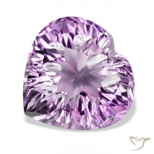 48.61ct Naturale Viola violaceo intenso Ametista, Cuore, VVS