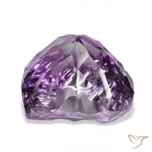 Ametista Viola violaceo intenso naturale da 48.61 ct, Cuore, VVS
