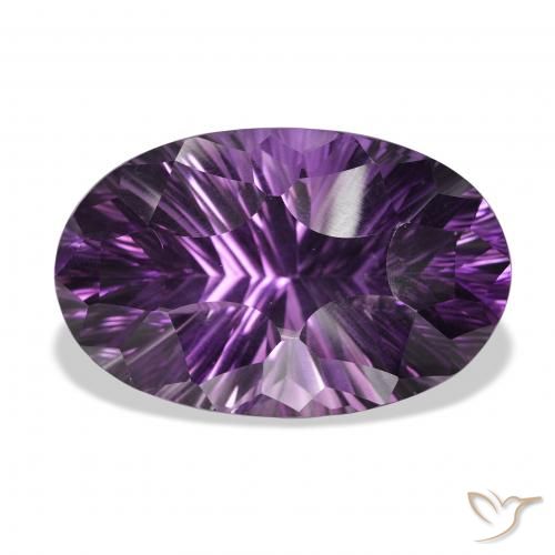 Ametista Viola Viola naturale da 52.86 ct, Ovale, VVS