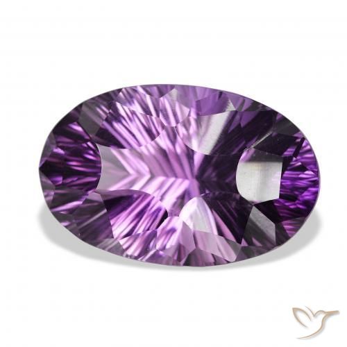 Ametista Viola Viola naturale da 52.86 ct, Ovale, VVS