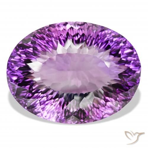 193.81ct Viola scuro Ametista, Ovale, IF