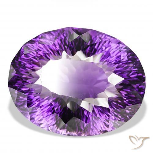 Ametista Medium Dark-Violet naturale da 159.46 ct, Ovale, IF
