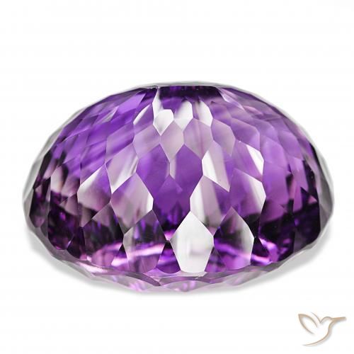 Ametista Medium Dark-Violet naturale da 159.46 ct, Ovale, IF
