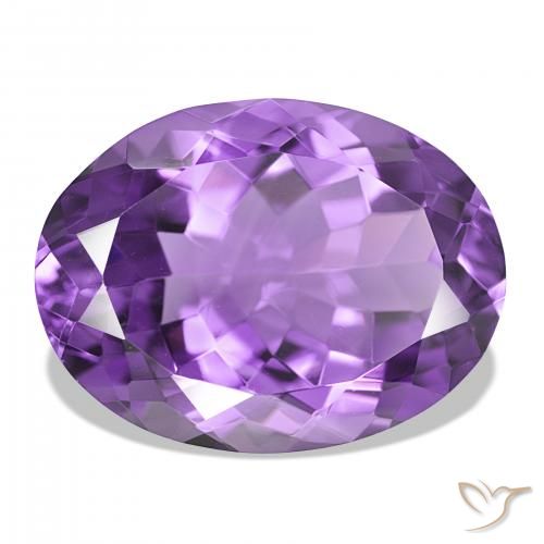 17.00ct Viola scuro Ametista, Ovale, IF