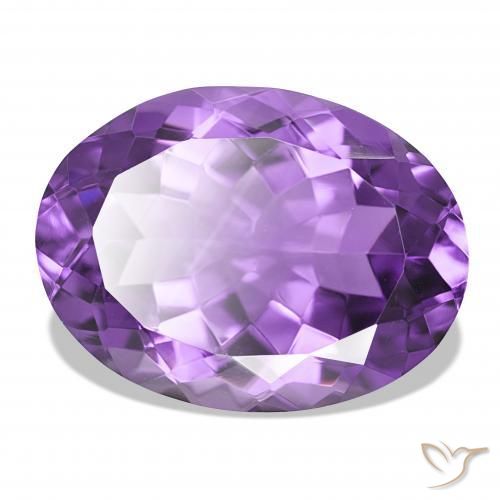 Ametista Viola scuro naturale da 17.00 ct, Ovale, IF