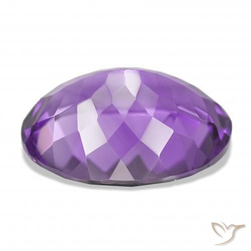 Ametista Viola scuro naturale da 17.00 ct, Ovale, IF