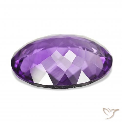 Ametista Viola medio naturale da 14.63 ct, Ovale, IF