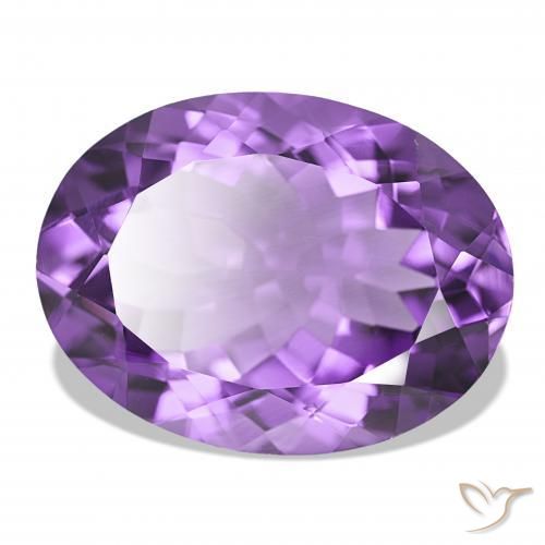 Ametista Viola scuro naturale da 15.69 ct, Ovale, IF