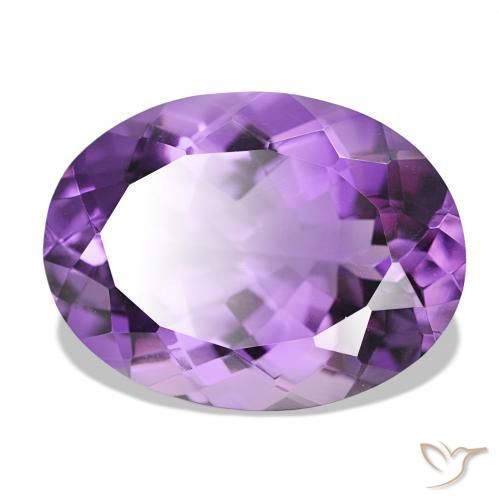 Ametista Viola Intenso naturale da 16.80 ct, Ovale, IF