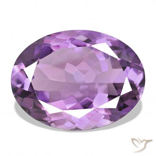 Ametista Medium Light Purplish-Violet naturale da 16.10 ct, Ovale, IF