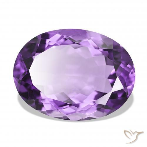Ametista viola vivido naturale da 16.40 ct, Ovale, IF