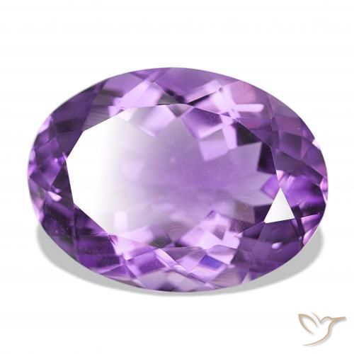 Ametista Viola violaceo intenso naturale da 16.75 ct, Ovale, VS
