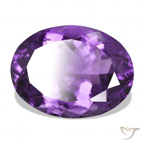 Ametista Viola Intenso naturale da 17.26 ct, Ovale, IF