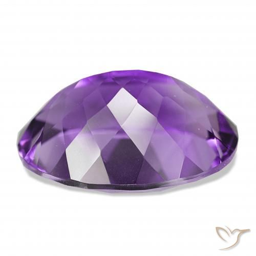 Ametista Medium Dark-Violet naturale da 17.08 ct, Ovale, IF